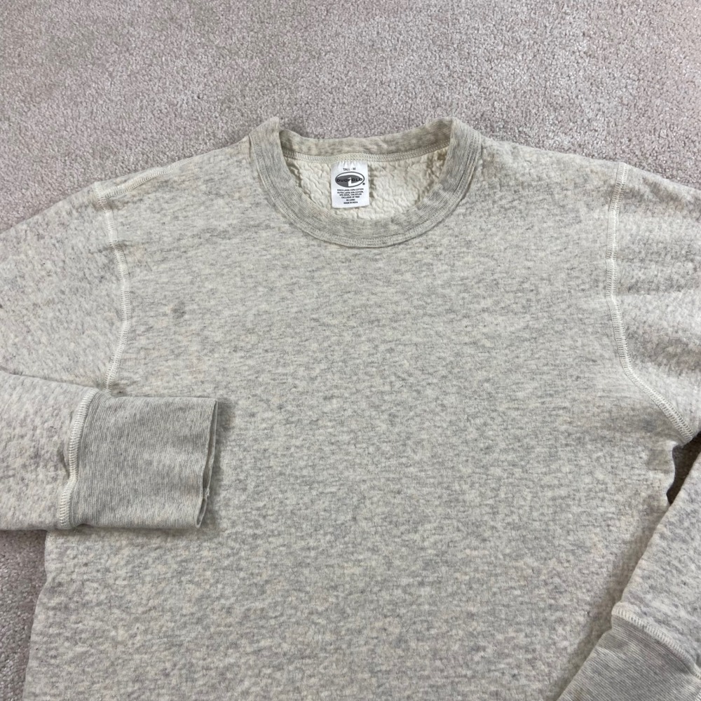 Vtg Duofold Thermal Shirt Mens Tall M Gray Wool Blend Dual Layer Base Layer‎ Top